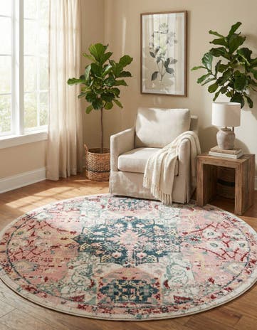 7' x 7' Charleston Round Rug