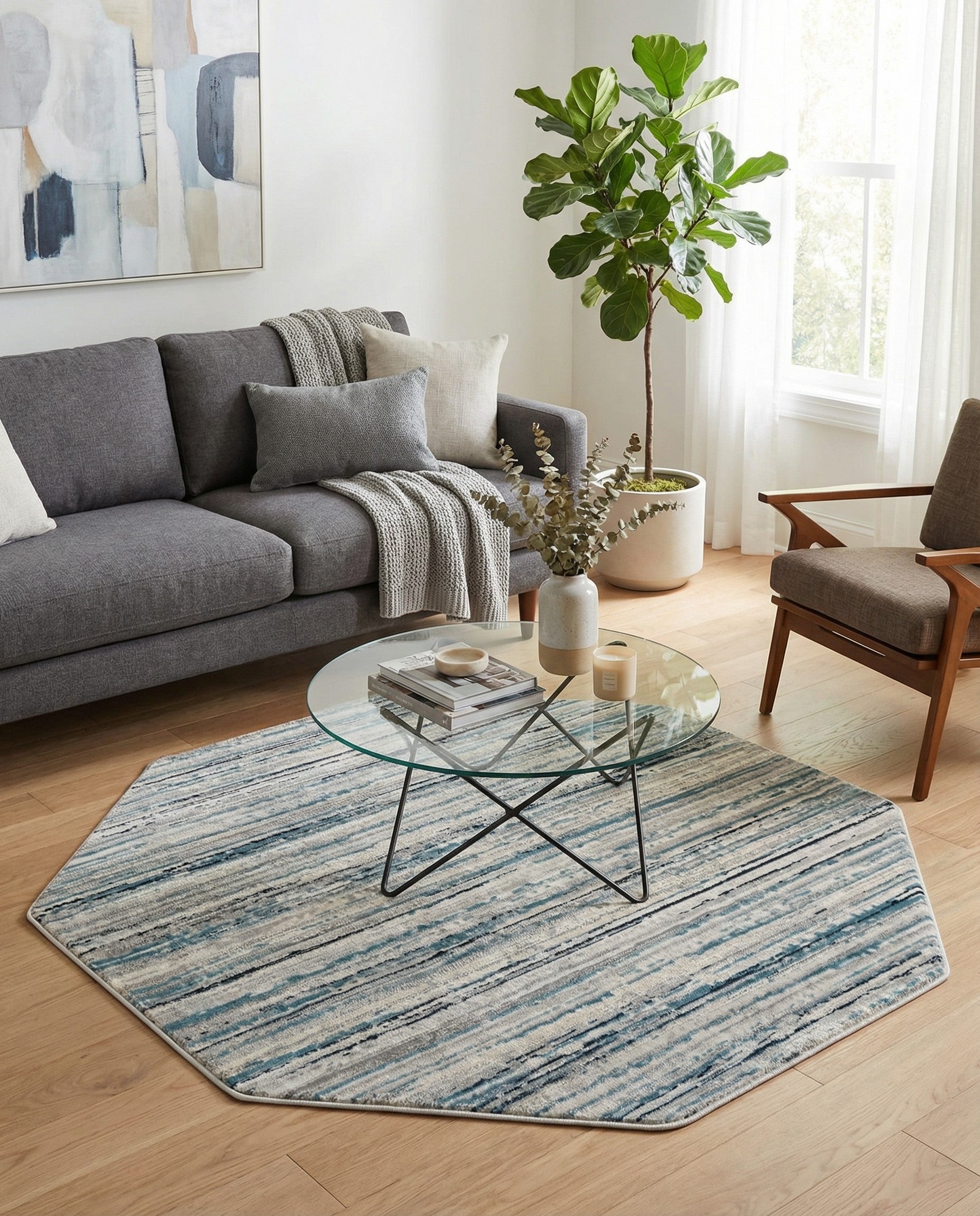 5' 3 x 5' 3 Finsbury Octagon Rug