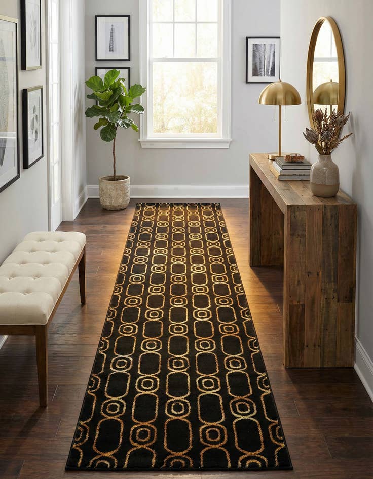 Detail image of 2' 7 x 12' Vogue Geo Runner Rug