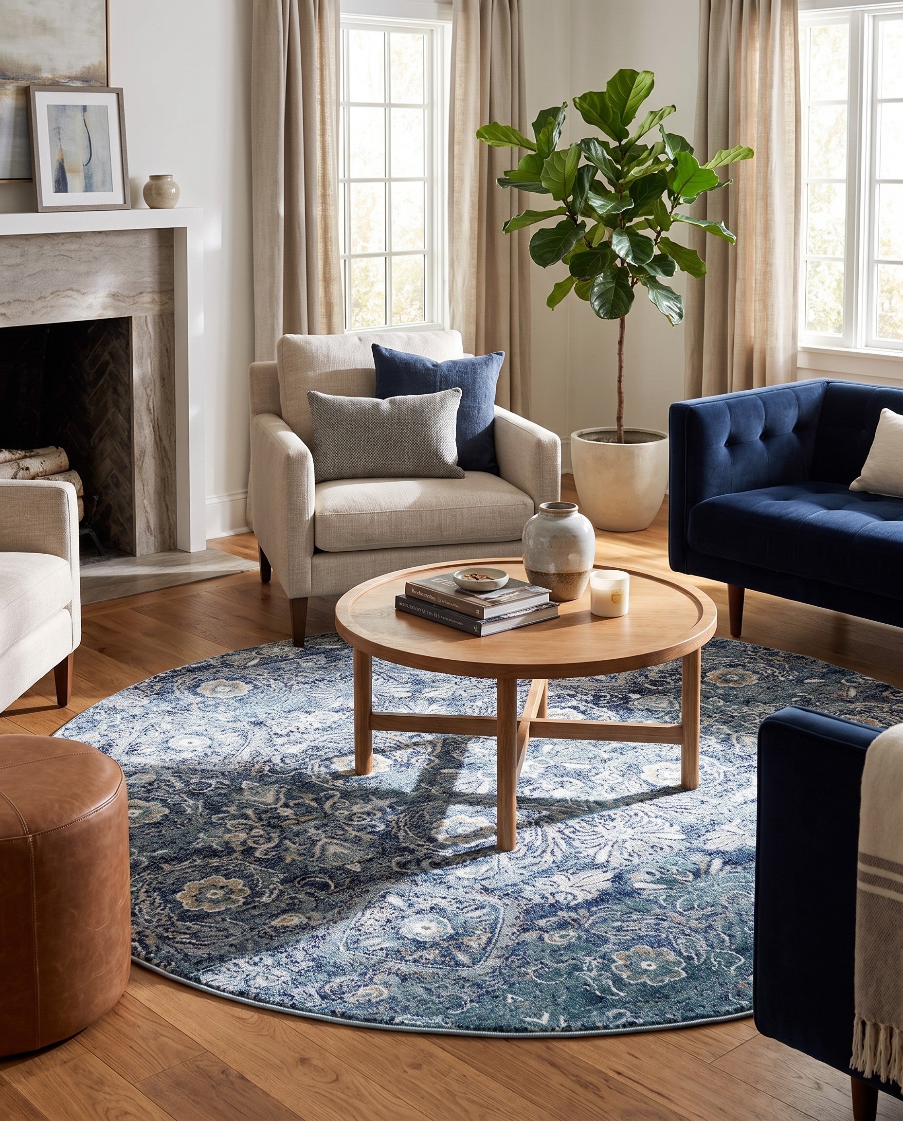 8' x 8' Charlotte Round Rug
