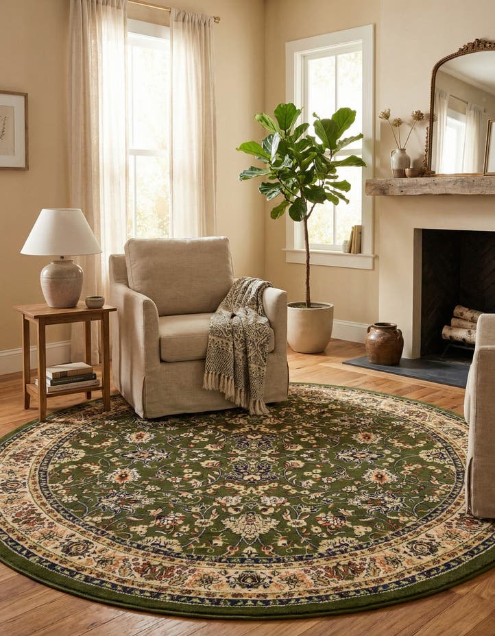 7' 10 x 7' 10 Yasmin Round Rug