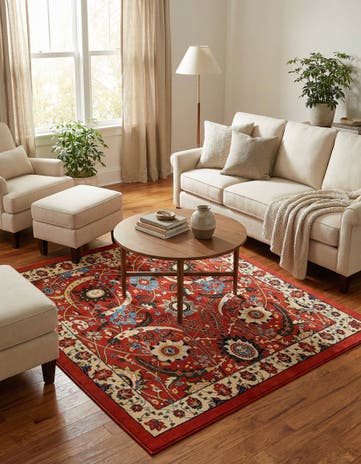 Terracotta Neda Square Rug
