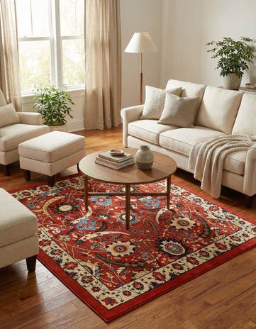 Terracotta Neda Square Rug