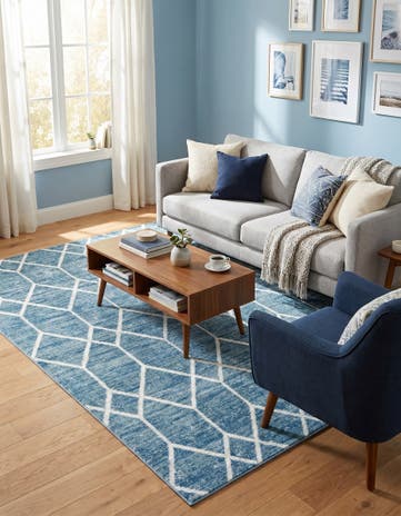 5' x 8' Lattice Trellis Rug