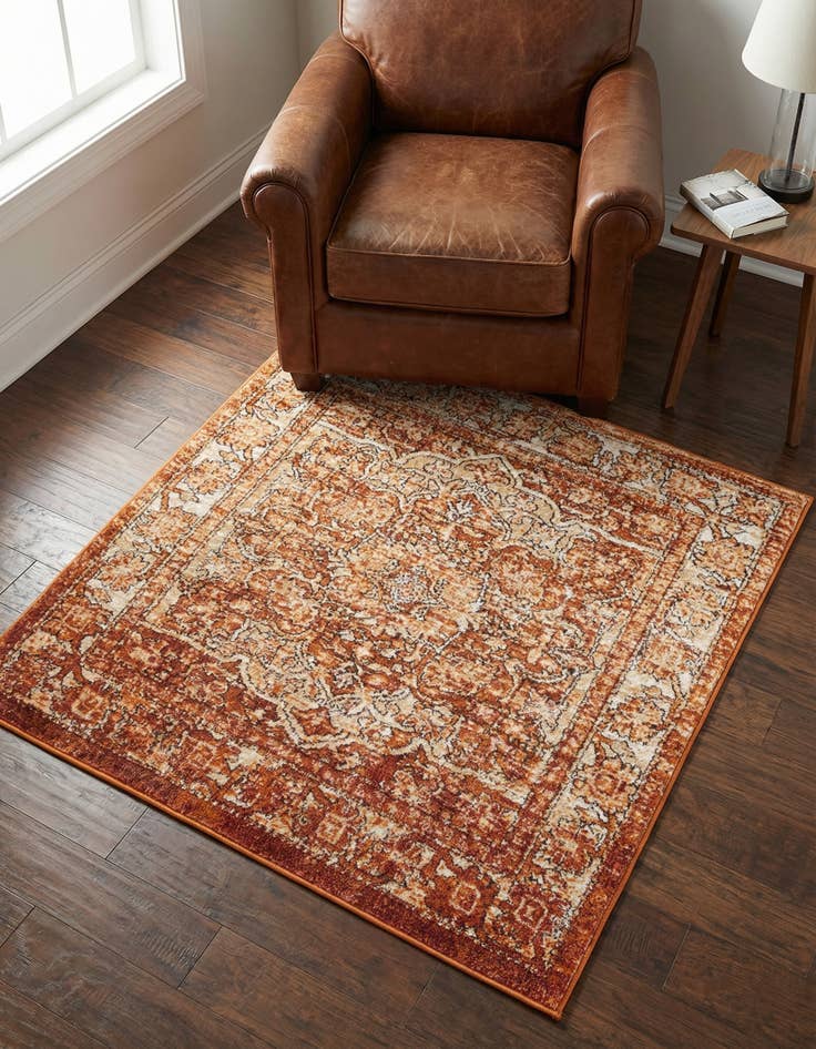 Detail image of 4' x 4' Isabella Square Rug