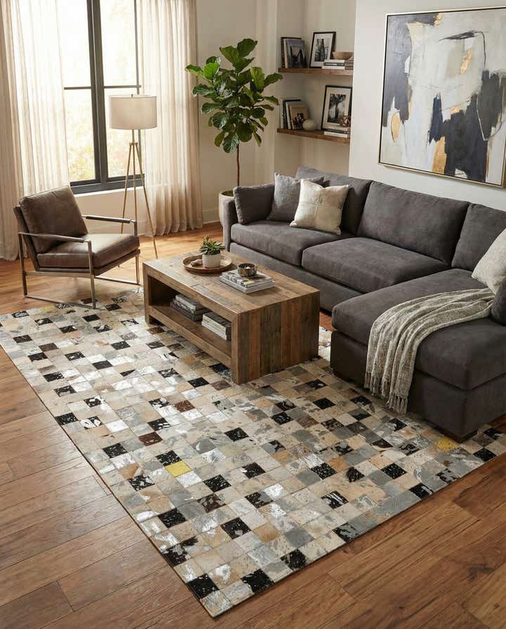 5' 1 x 7' 11 Cowhide - Patchwork Rug