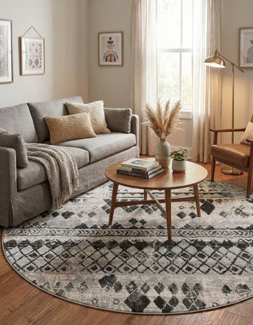7' x 7' Leipzig Round Rug