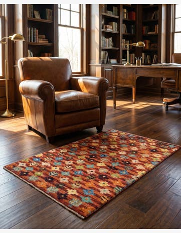 3' 3 x 4' 9 Hand Knotted Balouch Wool Rug