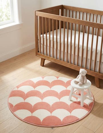 3' x 3' Whimsy Kids Round Rug