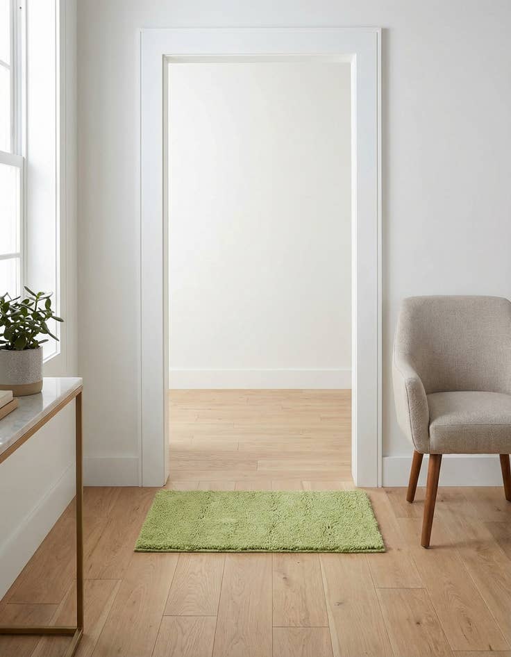 Detail image of  2' 2 x 3' Solid Frieze Rug