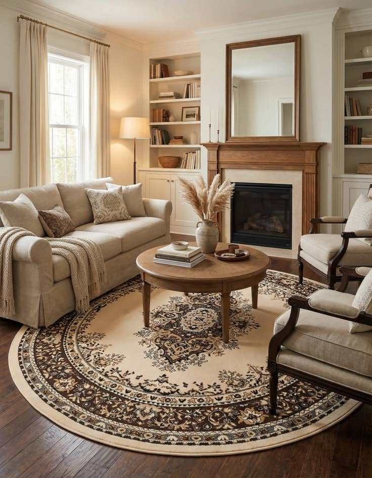 Detail image of 7' 10 x 7' 10 Amaya Round Rug