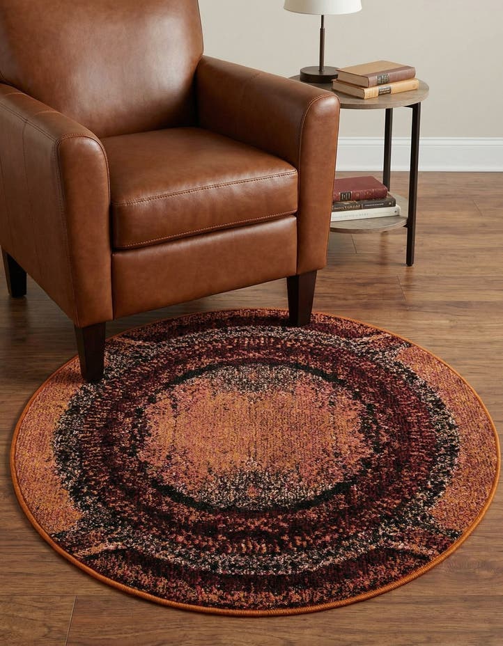 3' 3 x 3' 3 Washable Hyacinth Round Rug