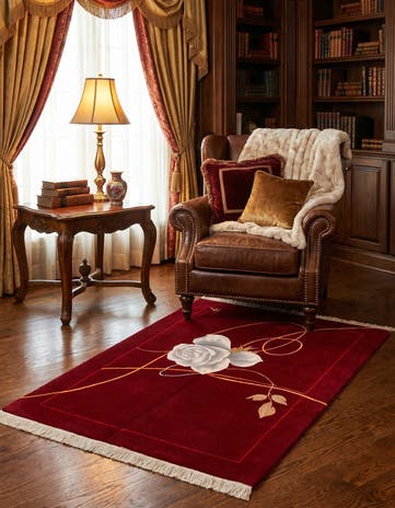 4' x 5' 11 Hand Knotted Darya Rug