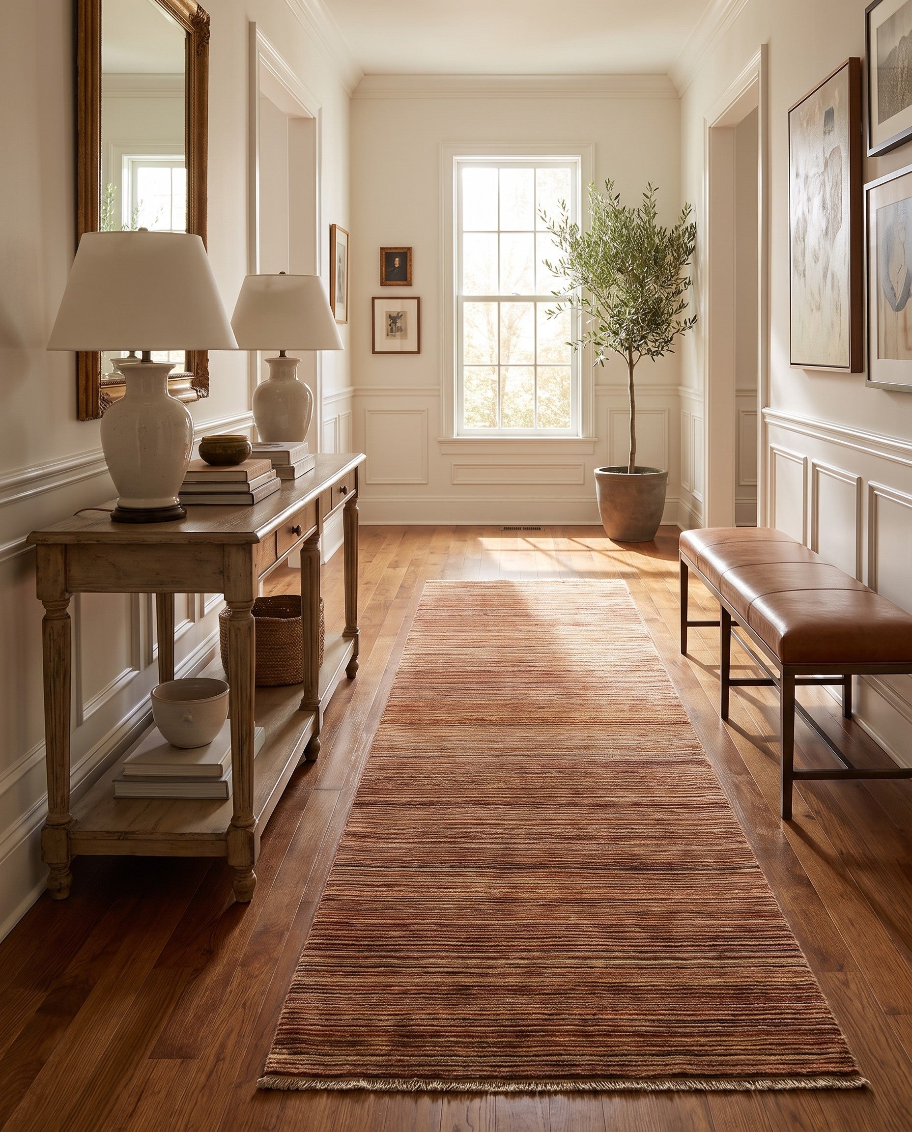 2' 11 x 13' 2 Hand Knotted Ziegler Modern Runner Rug