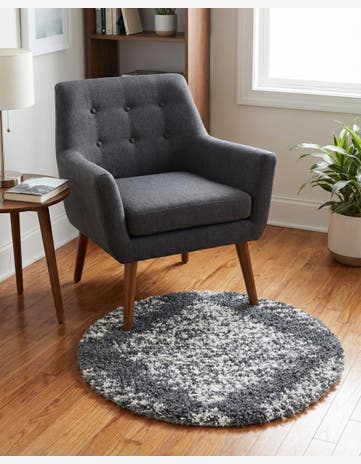 3' 3 x 3' 3 Serenity Shag Round Rug