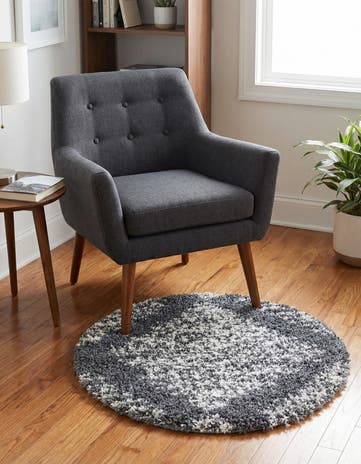 3' 3 x 3' 3 Serenity Shag Round Rug