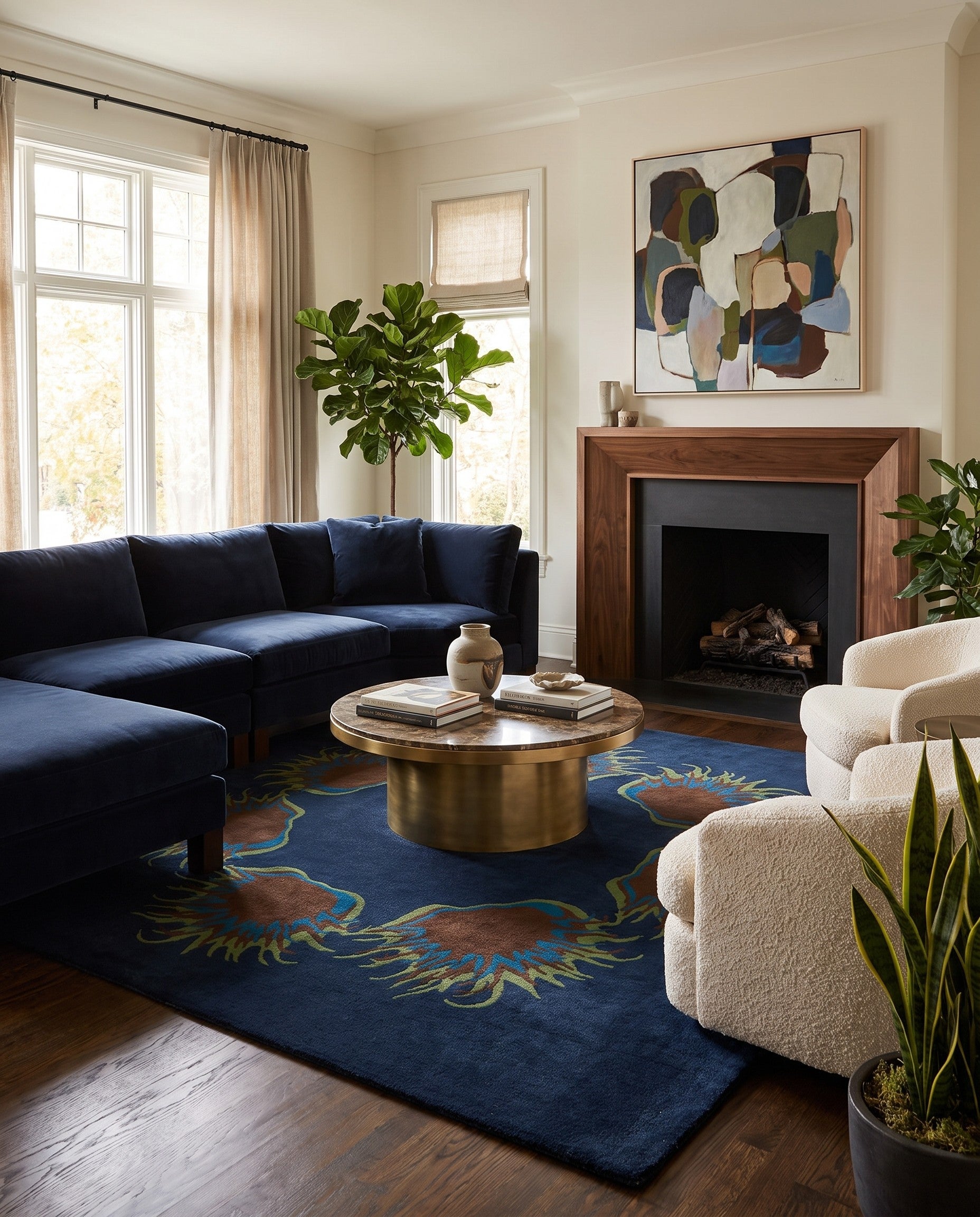 7' 6 x 7' 7 Luna Square Rug