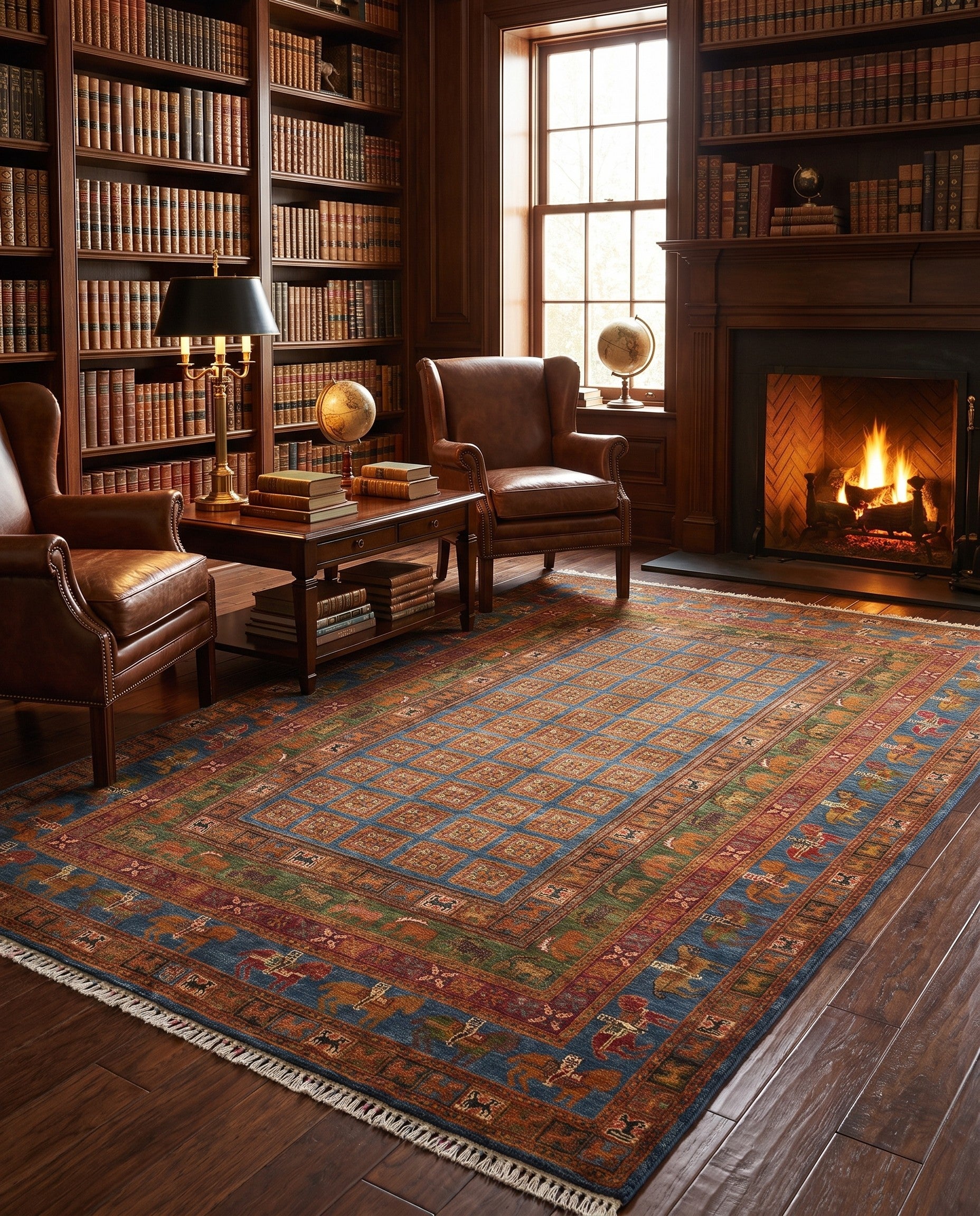 5' 11 x 8' 7 Hand Knotted Kazak Rug