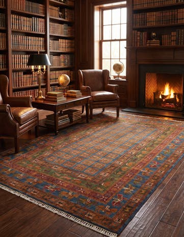 5' 11 x 8' 7 Hand Knotted Kazak Rug