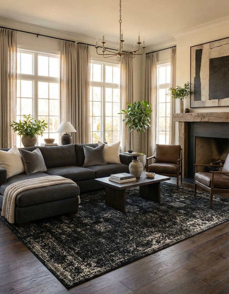 Detail image of 7' x 10' Monte Carlo Rug With Pad Bundle