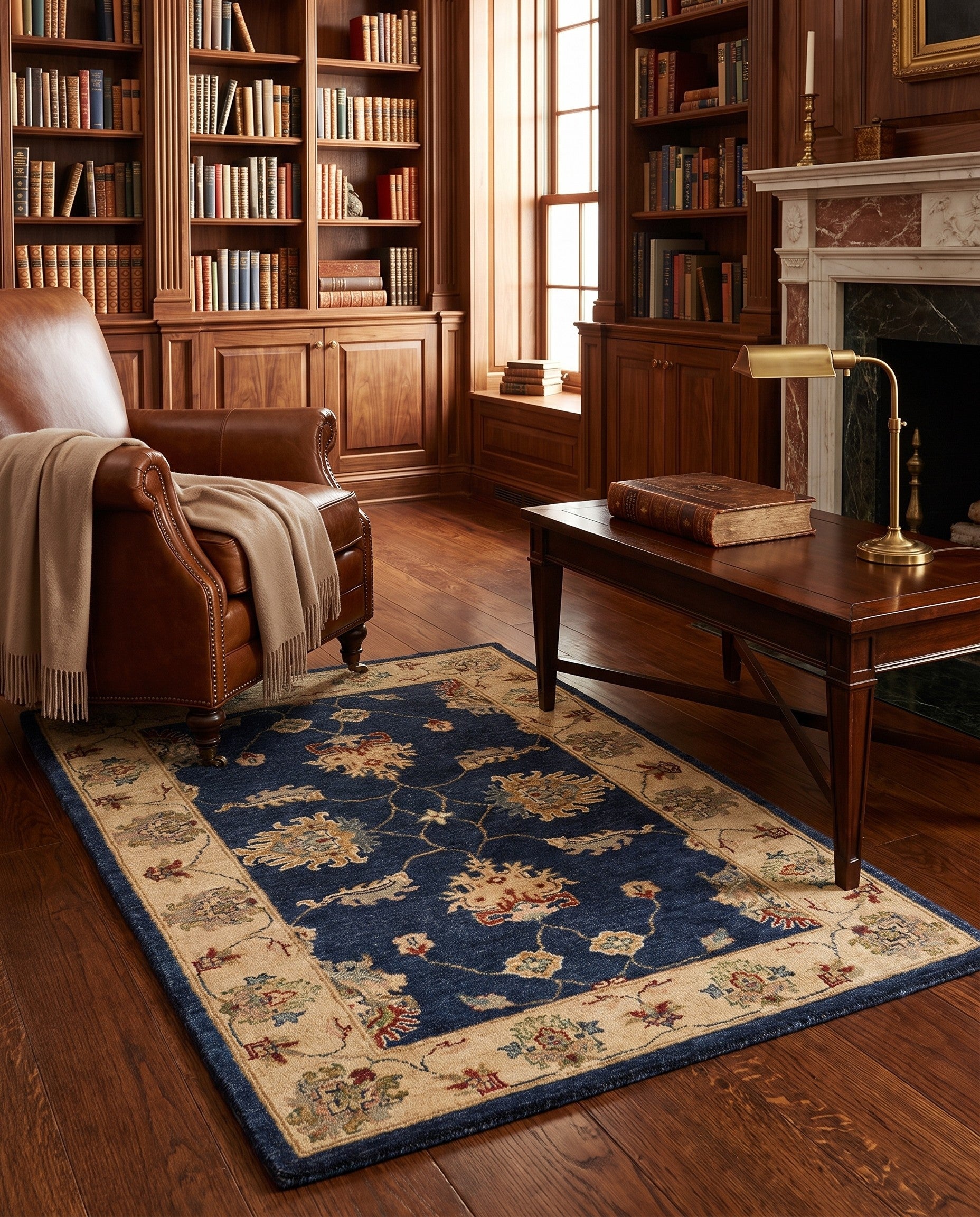 2' 9 x 4' 5 Hand Knotted Ziegler Rug