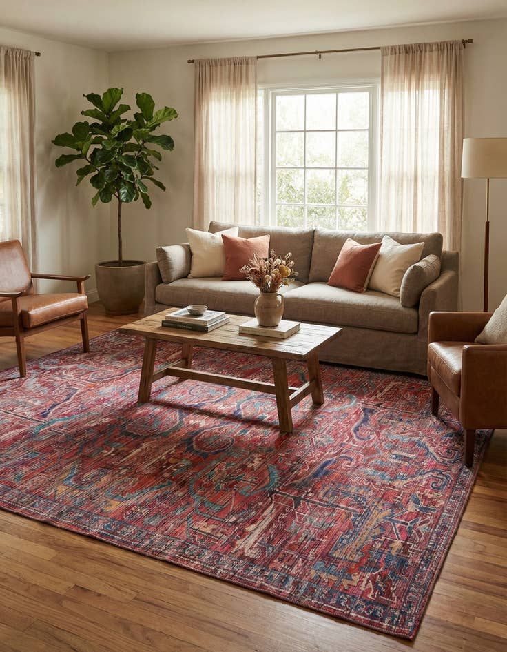 Detail image of 9' 2 x 12' Washable Maahru Rug