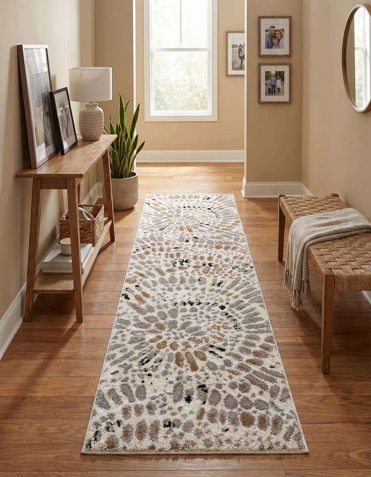 Detail image of 2' 7 x 10' Sepia Runner Rug