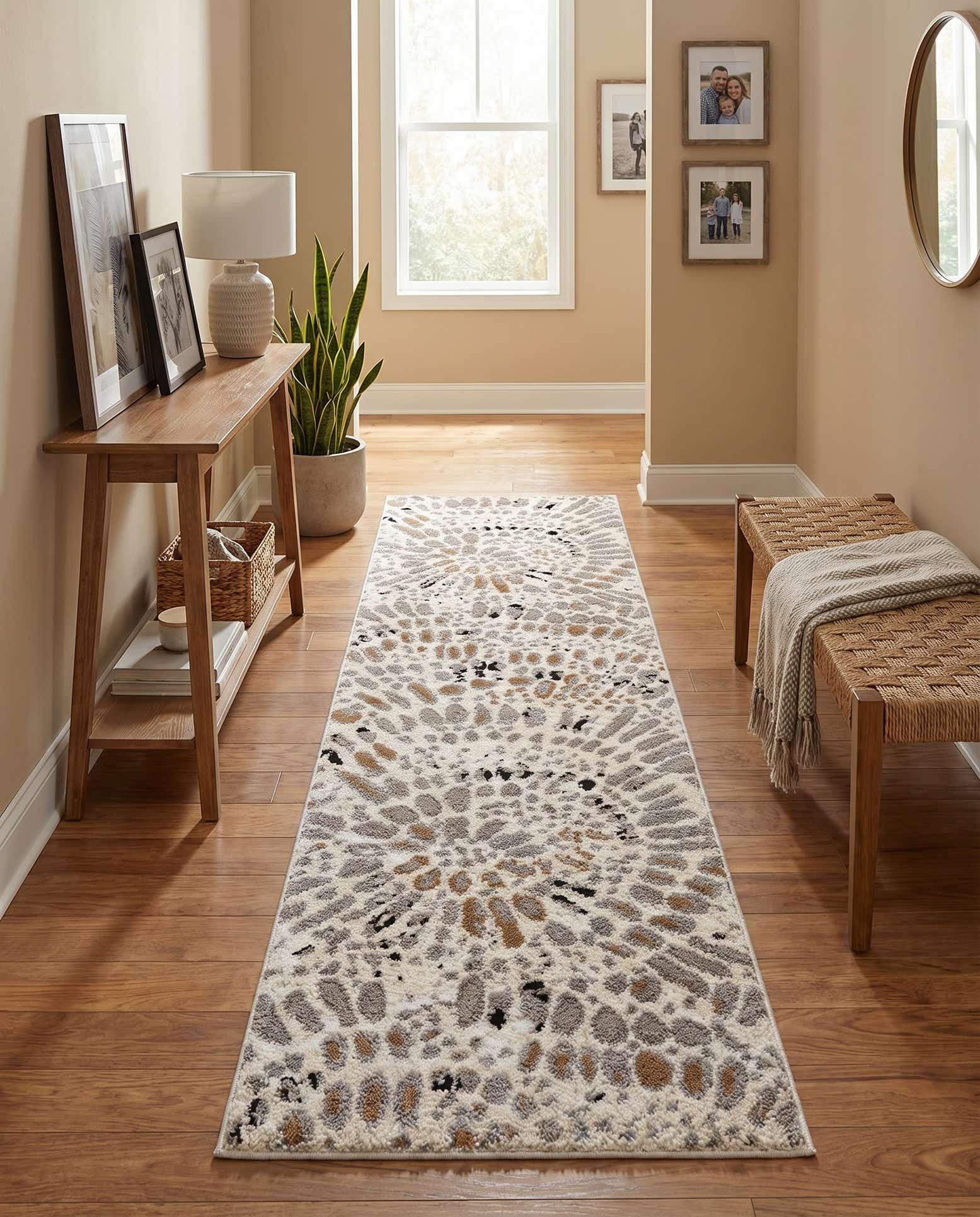2' 7 x 10' Sepia Runner Rug