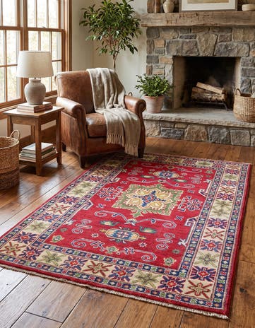3' 3 x 5' Hand Knotted Kazak Rug