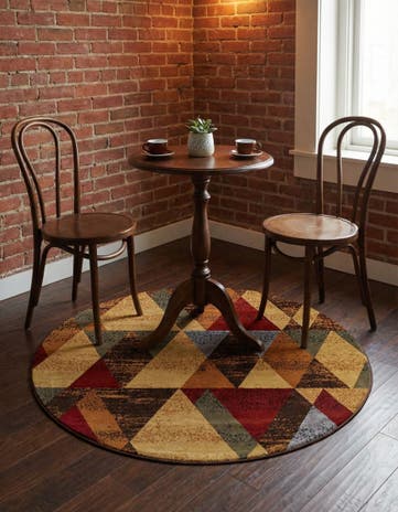 Cafe Round Rug