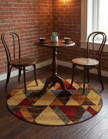 Cafe Round Rug