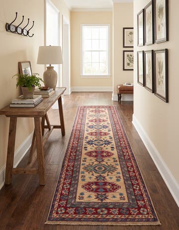 2' 8 x 9' 11 Hand Knotted Kazak Runner Rug