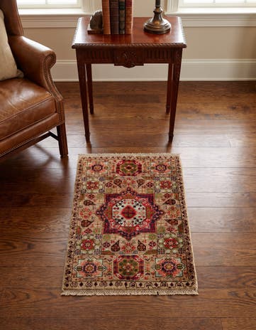 2' 1 x 2' 11 Hand Knotted Mamluk Ziegler Rug