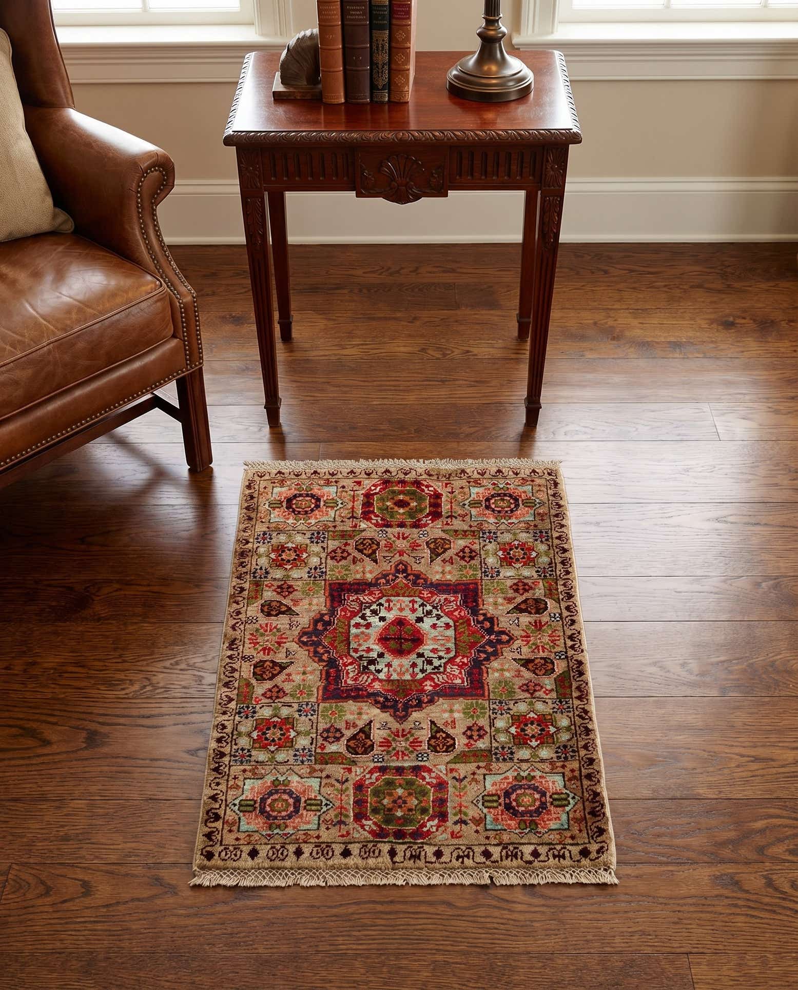 2' 1 x 2' 11 Hand Knotted Mamluk Ziegler Rug