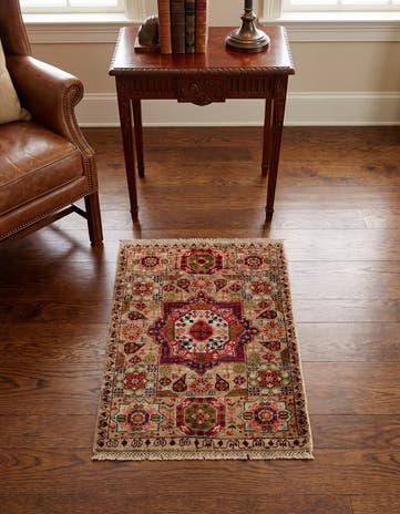 2' 1 x 2' 11 Hand Knotted Mamluk Ziegler Rug