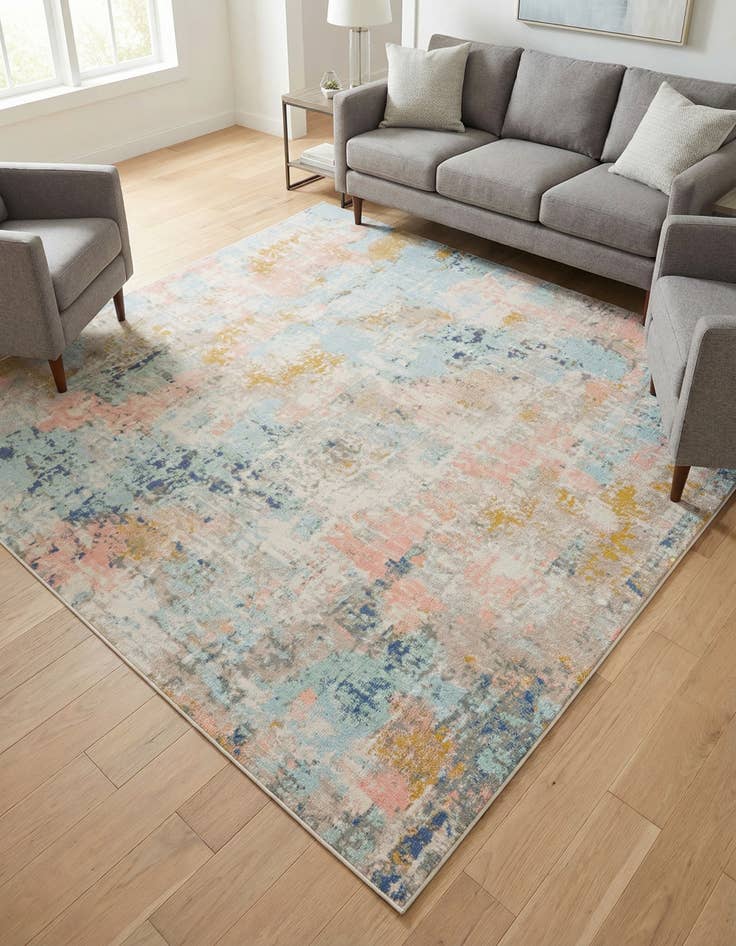 Detail image of 8' x 8' Lotus Square Rug