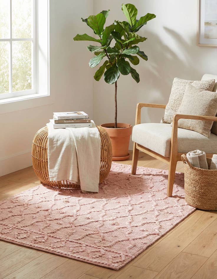 Detail image of 3' 1 x 5' 1  Hand Woven Larsa Jute Rug