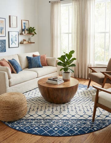 10' x 10' Moroccan Trellis Round Rug