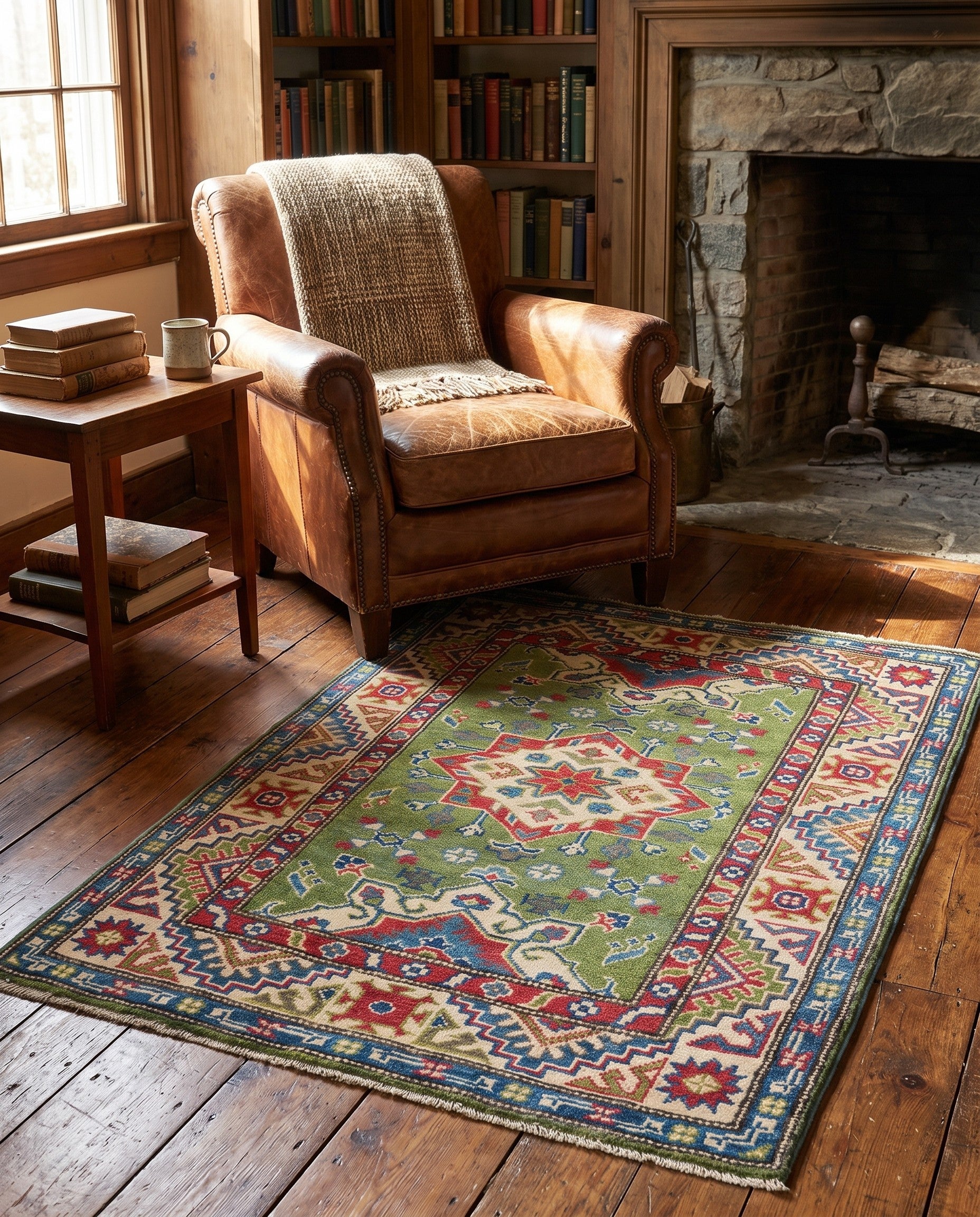 2' 9 x 3' 7 Hand Knotted Kazak Rug