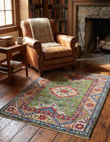 2' 9 x 3' 7 Hand Knotted Kazak Rug
