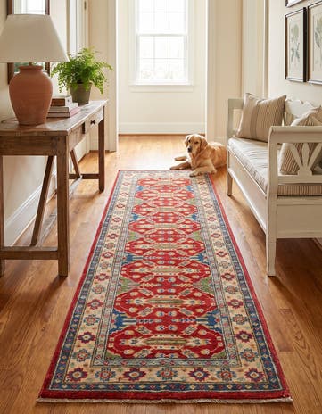 2' 1 x 6' Hand Knotted Kazak Runner Rug
