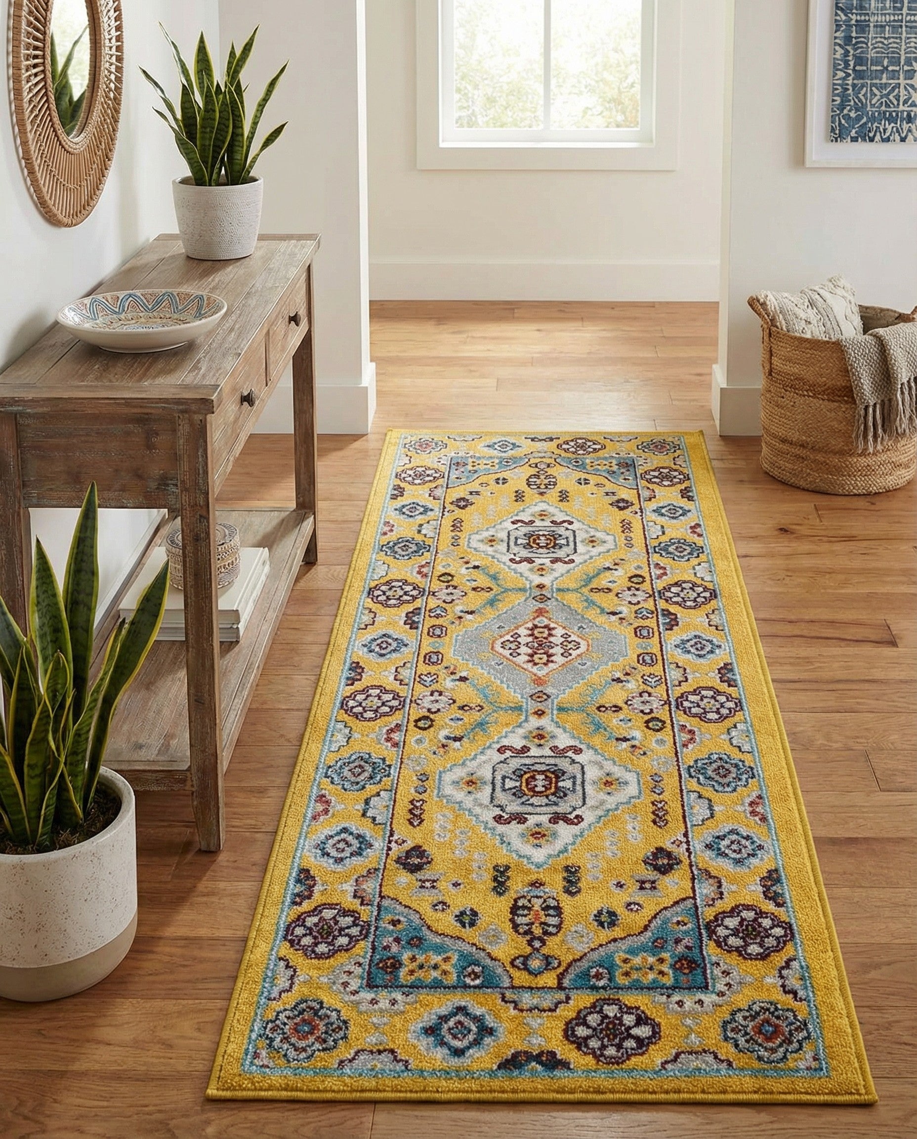 2' x 5' Kamala Washable Runner Rug