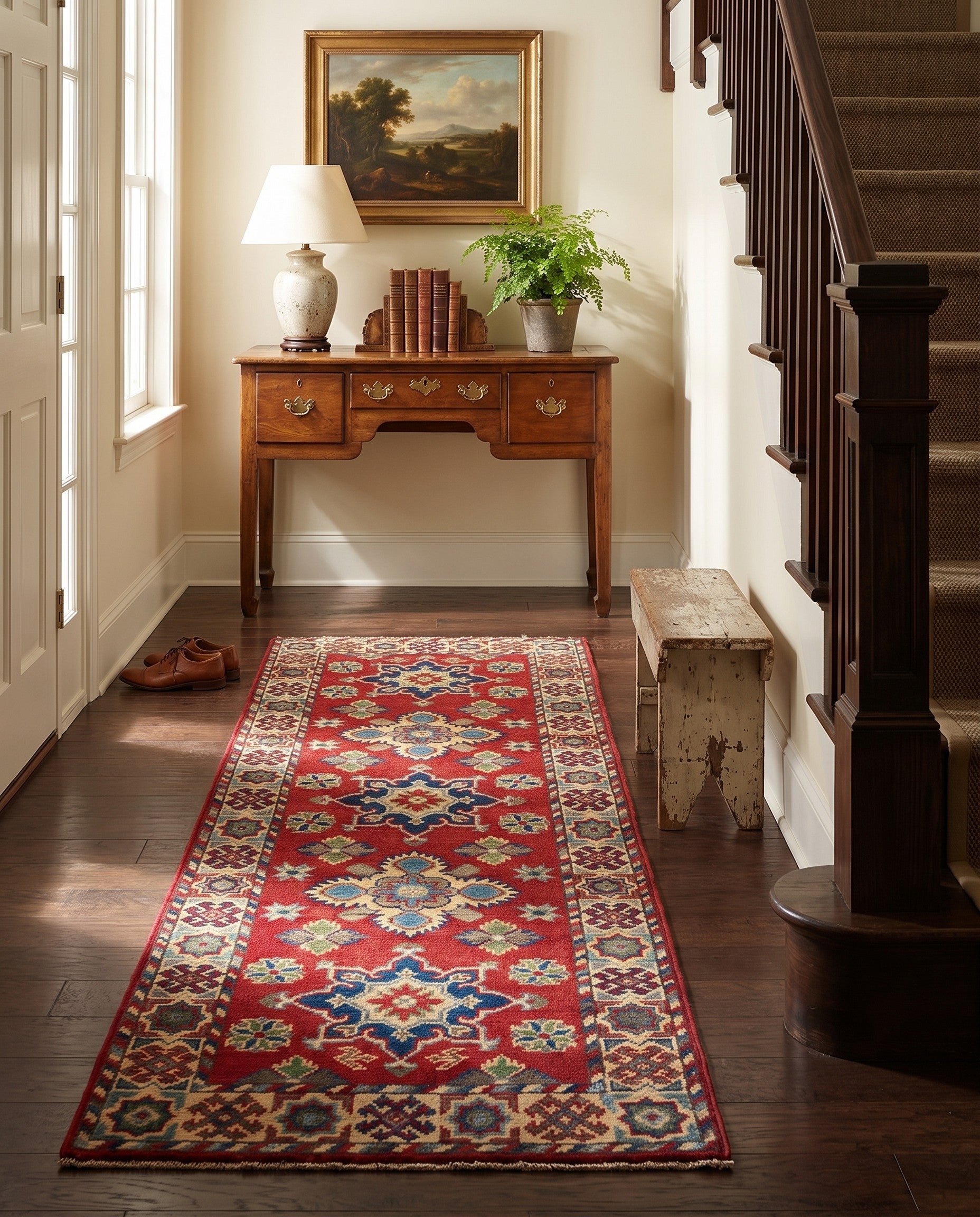 2' x 6' Hand Knotted Kazak Runner Rug