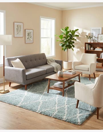 5' 3 x 8' Soft Touch Shag Rug