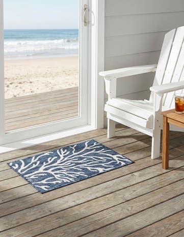 2' x 3' Easy-Clean Coastal Indoor / Outdoor Rug