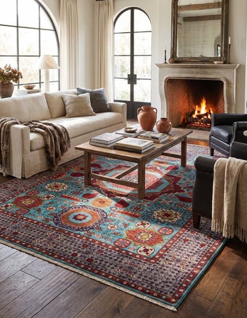 5' 3 x 6' 8 Hand Knotted Mamluk Ziegler Rug