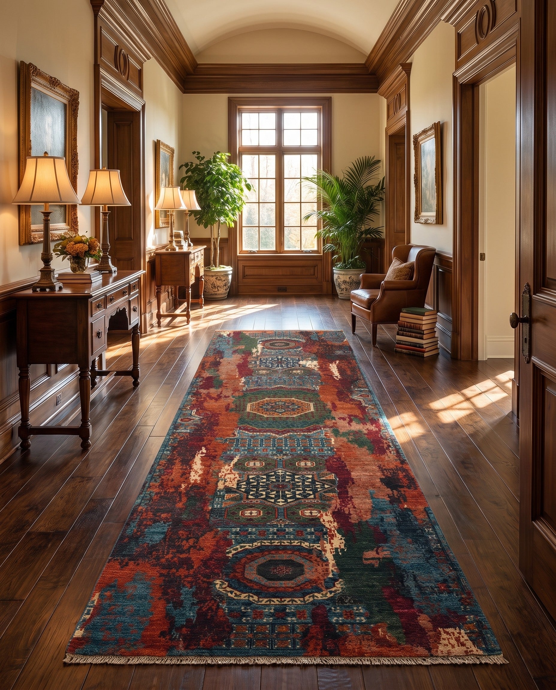 2' 9 x 10' 7 Hand Knotted Mamluk Ziegler Runner Rug