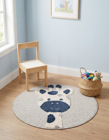 3' x 3' Whimsy Kids Round Rug