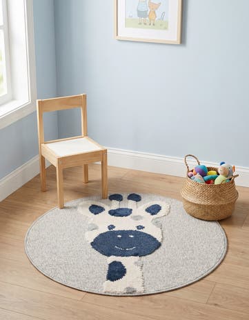 3' x 3' Whimsy Kids Round Rug