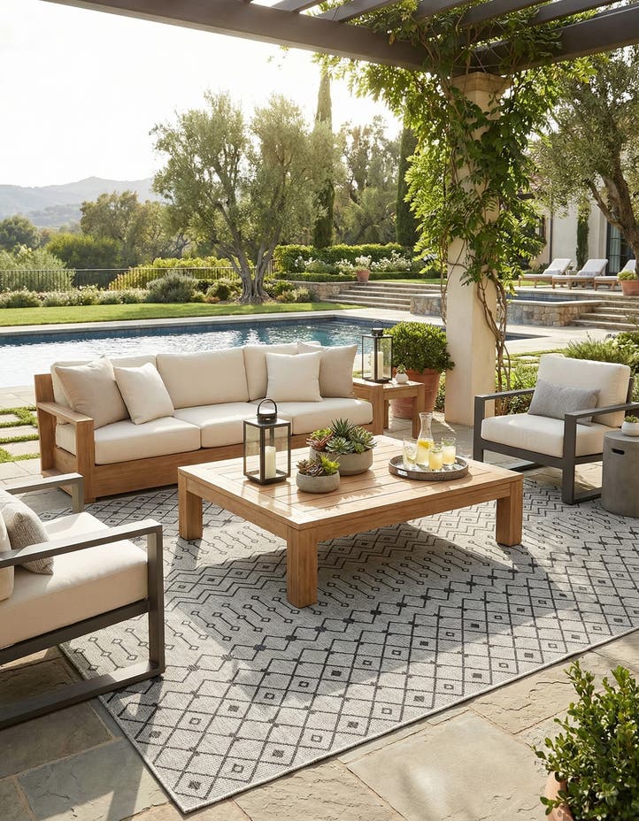 13' x 13' Easy-Clean Lattice Indoor / Outdoo...